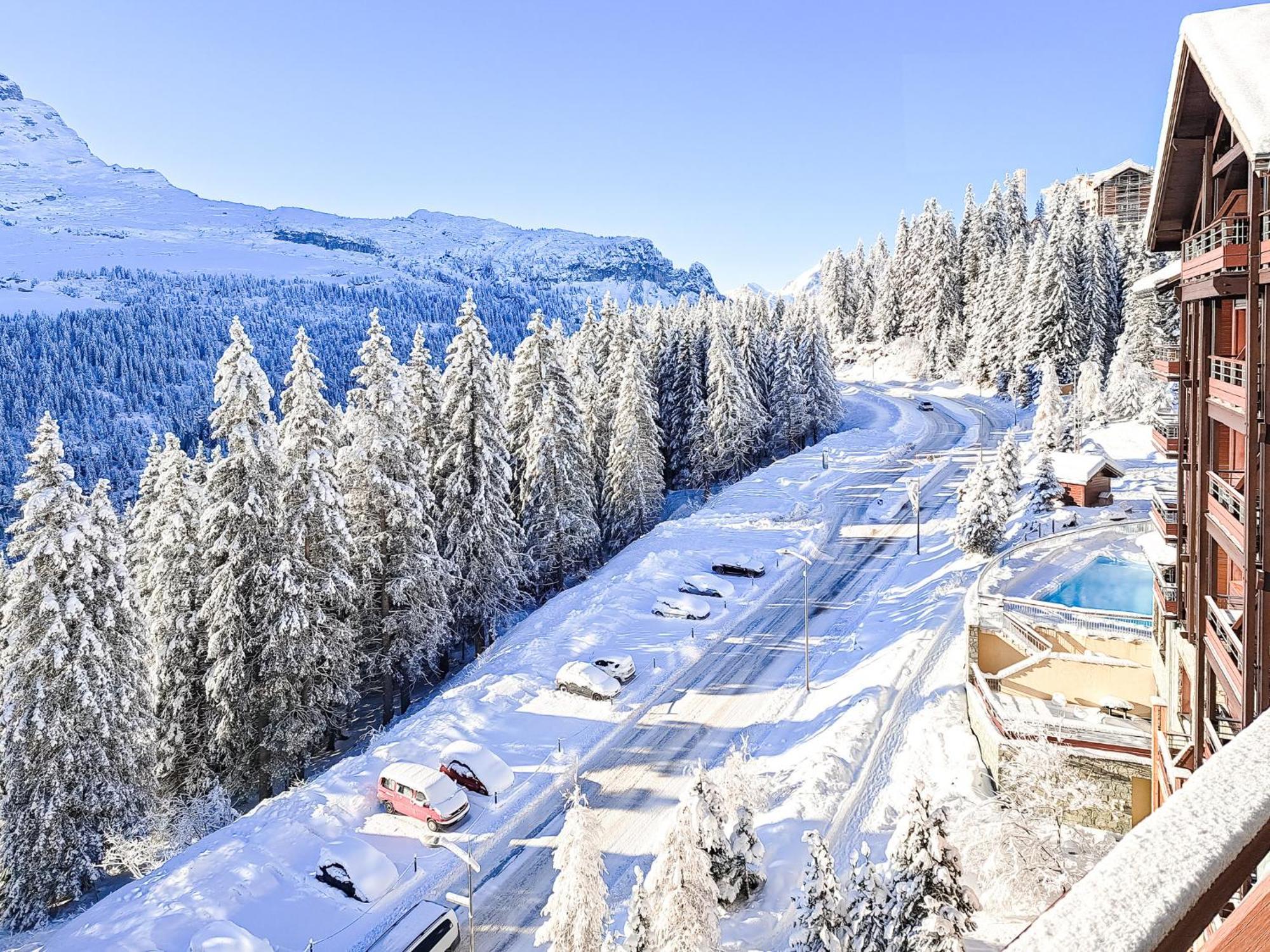 South Facing 2-Bed Apartment With Fireplace, Terrasses Deos Flaine Eksteriør bilde